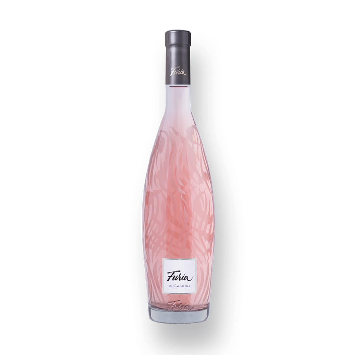 bottle of rosé wine